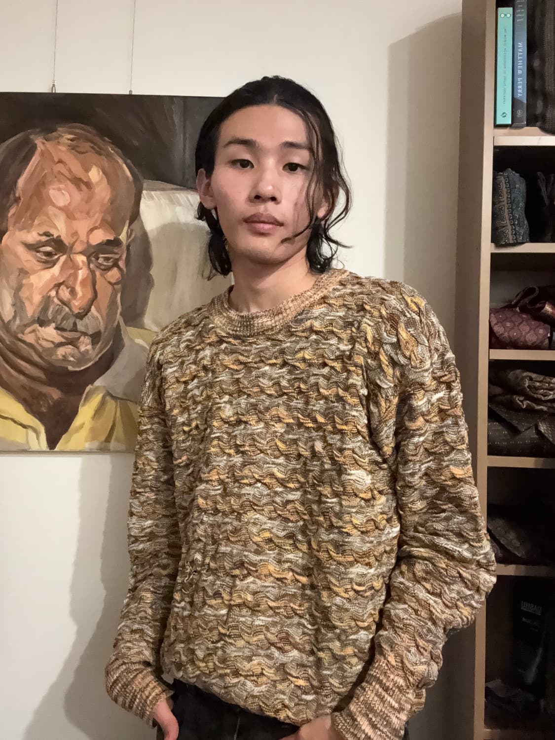 옐로우 믹스 니트 상품이미지4