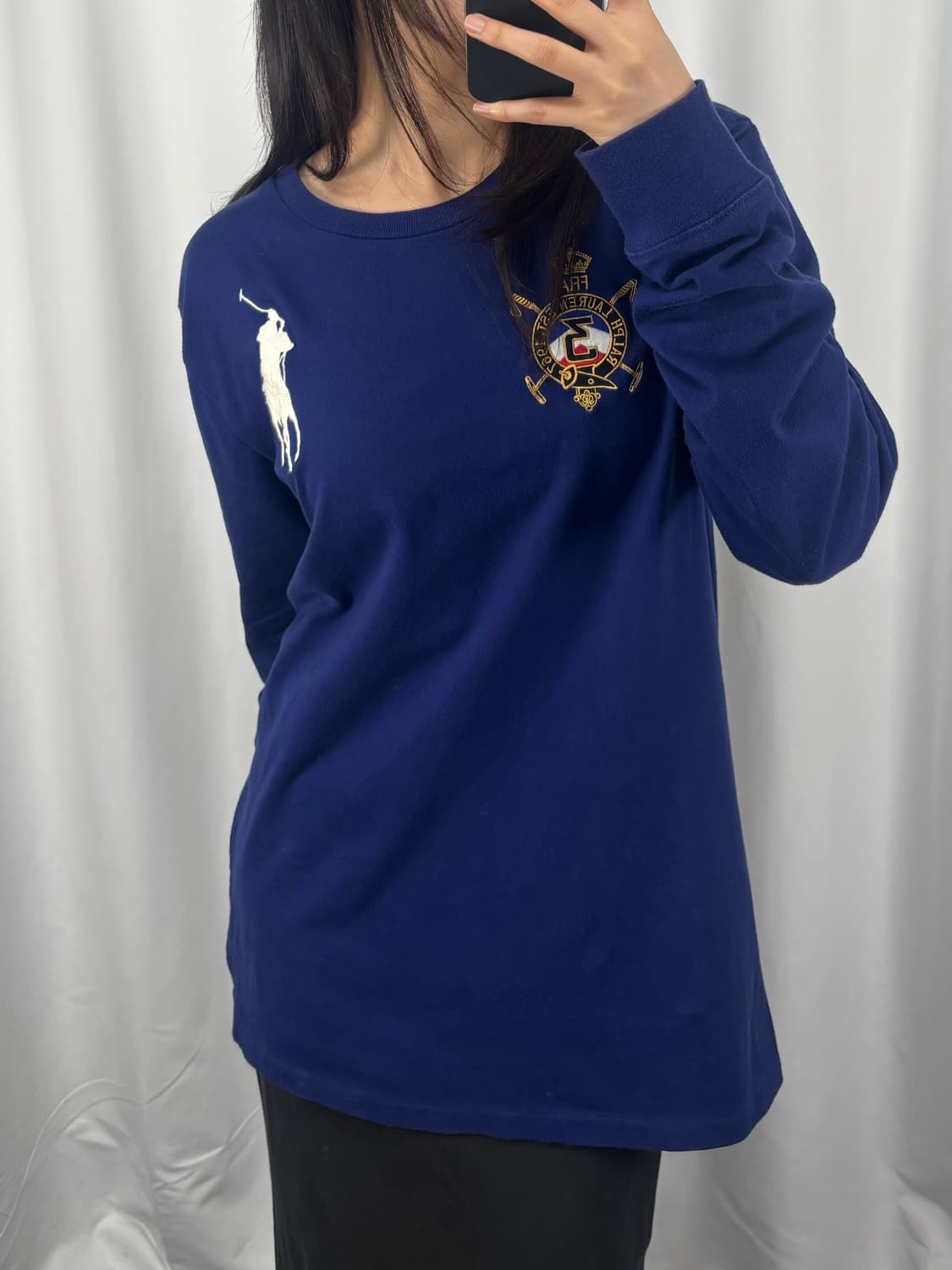 폴로 블루 빅포니 프랑스 롱슬리브 상품이미지2