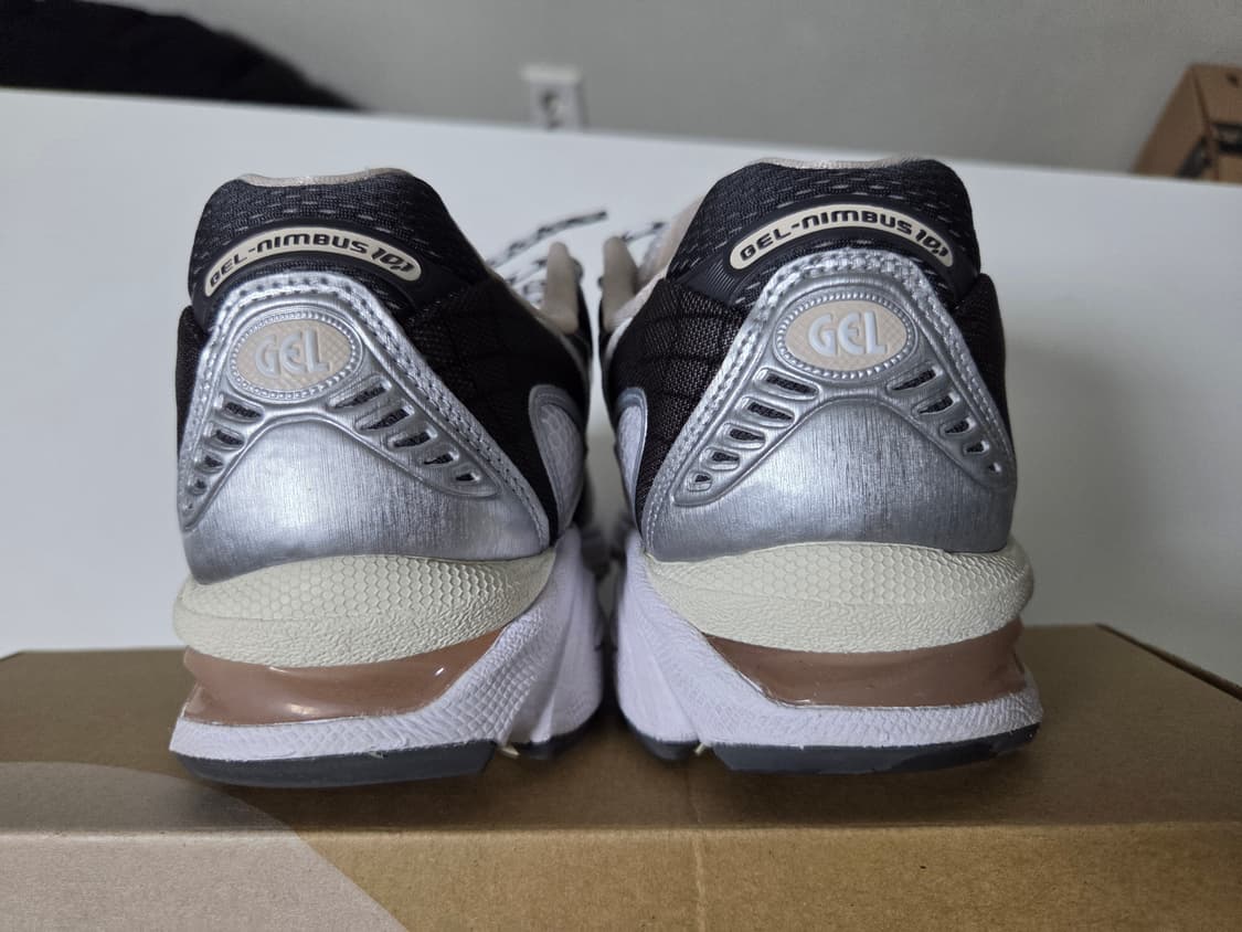 [270] 아식스 젤 님버스 10.1 화이트 옵시디언 그레이 상품이미지5