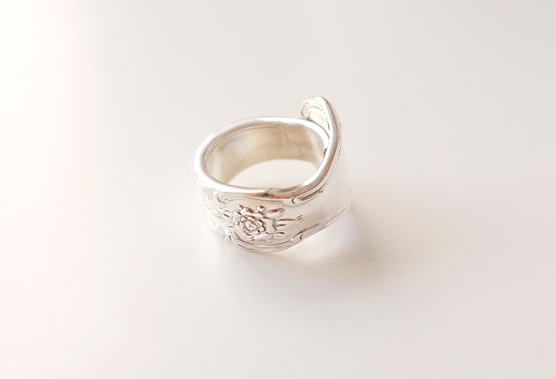 1950s 빈티지 스푼으로 만든 빈티지스푼반지 빈티지반지 상품이미지2