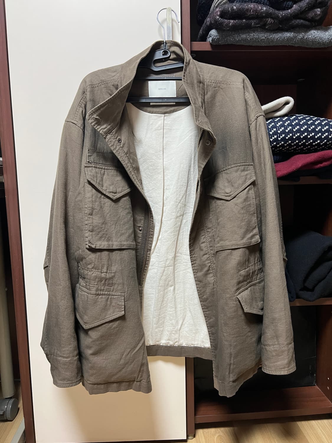 아워셀브스 25FW 빈티지 워시드 밀 자켓 모카 2사이즈 판매 상품이미지1