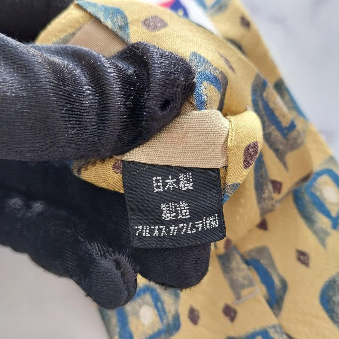 엔리코 코베리 실크 옐로우 패턴 넥타이 10cm A+등급 K1327
 상품이미지9