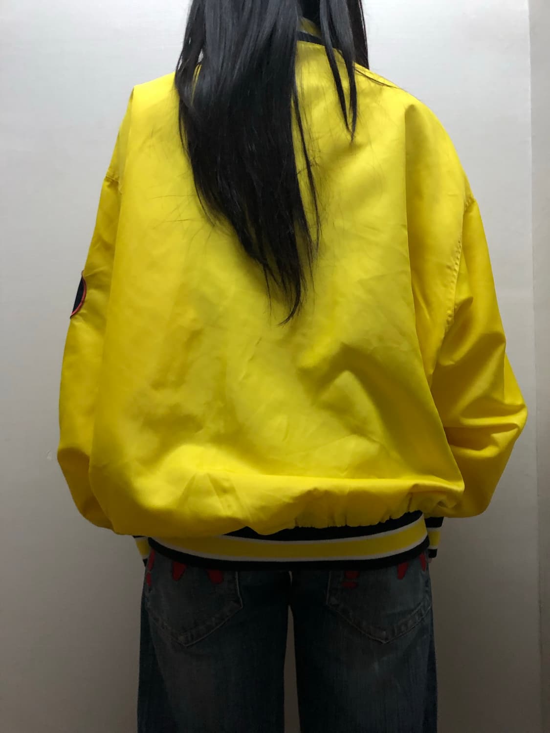 빈티지 MLB 옐로우 바시티 자켓 상품이미지7