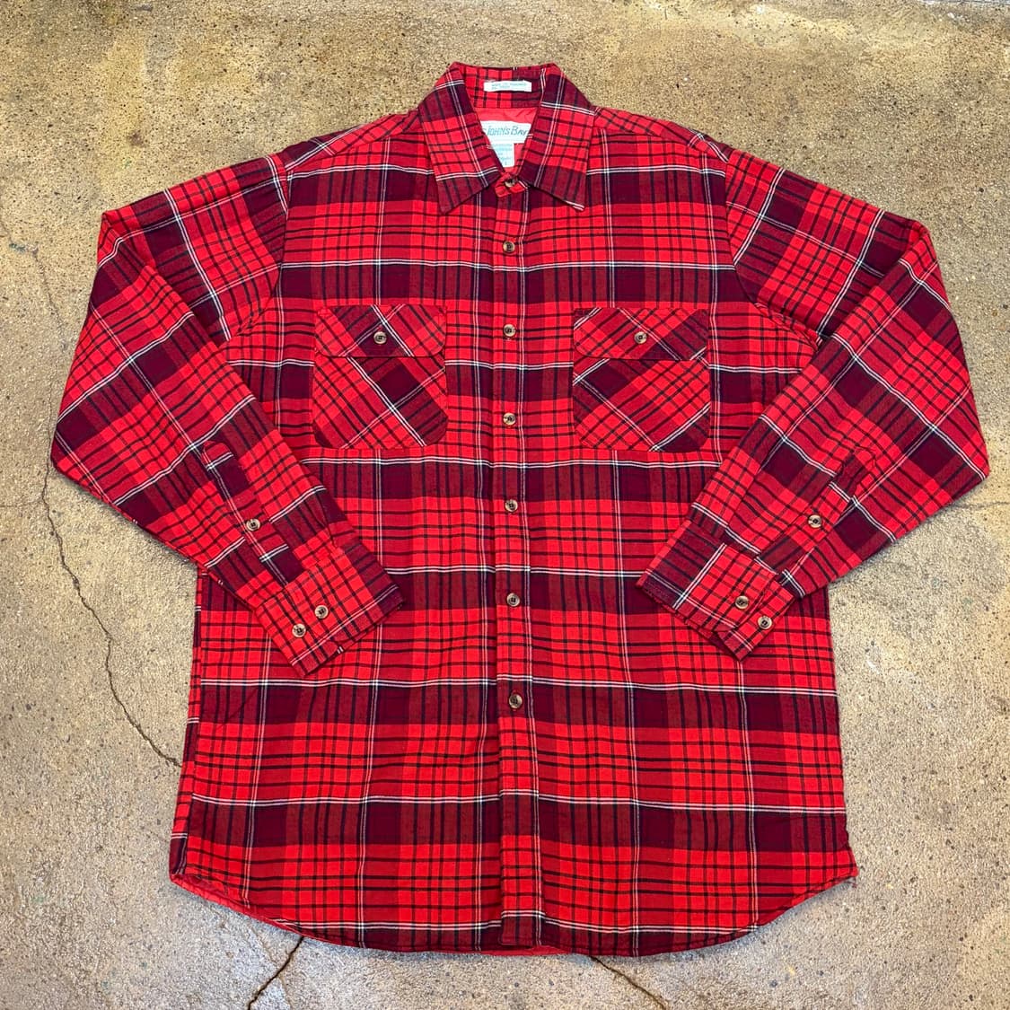 90s 미국 빈티지 에스티존스베이 패딩 체크셔츠 상품이미지1