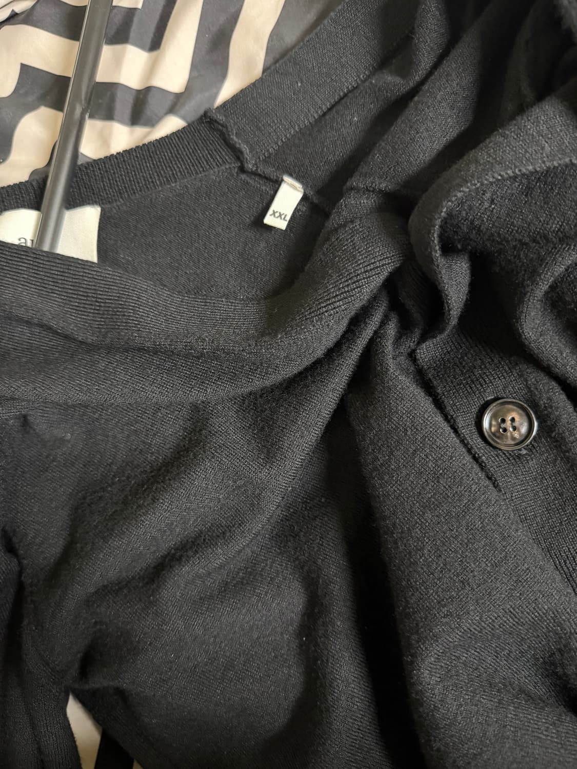 아미 울 가디건 블랙 2xl 상품이미지3