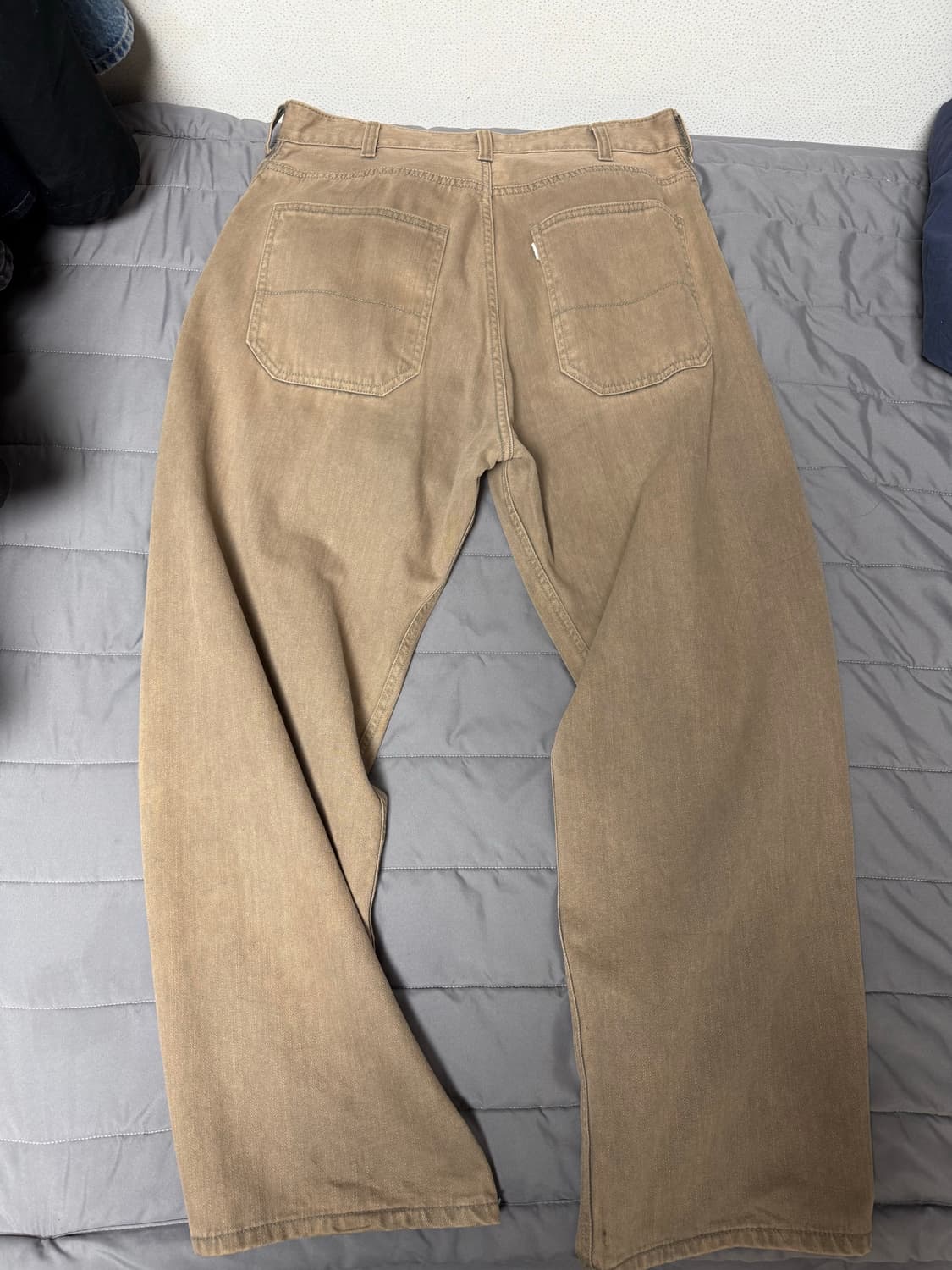 해칭룸 커브드진 워시드 베이지 4 상품이미지1