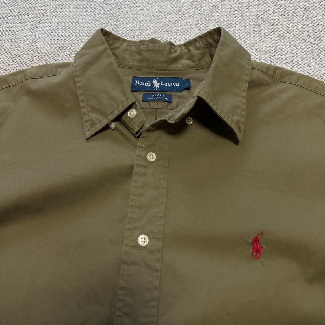 폴로 랄프로렌 카키 코튼 셔츠 상품이미지2
