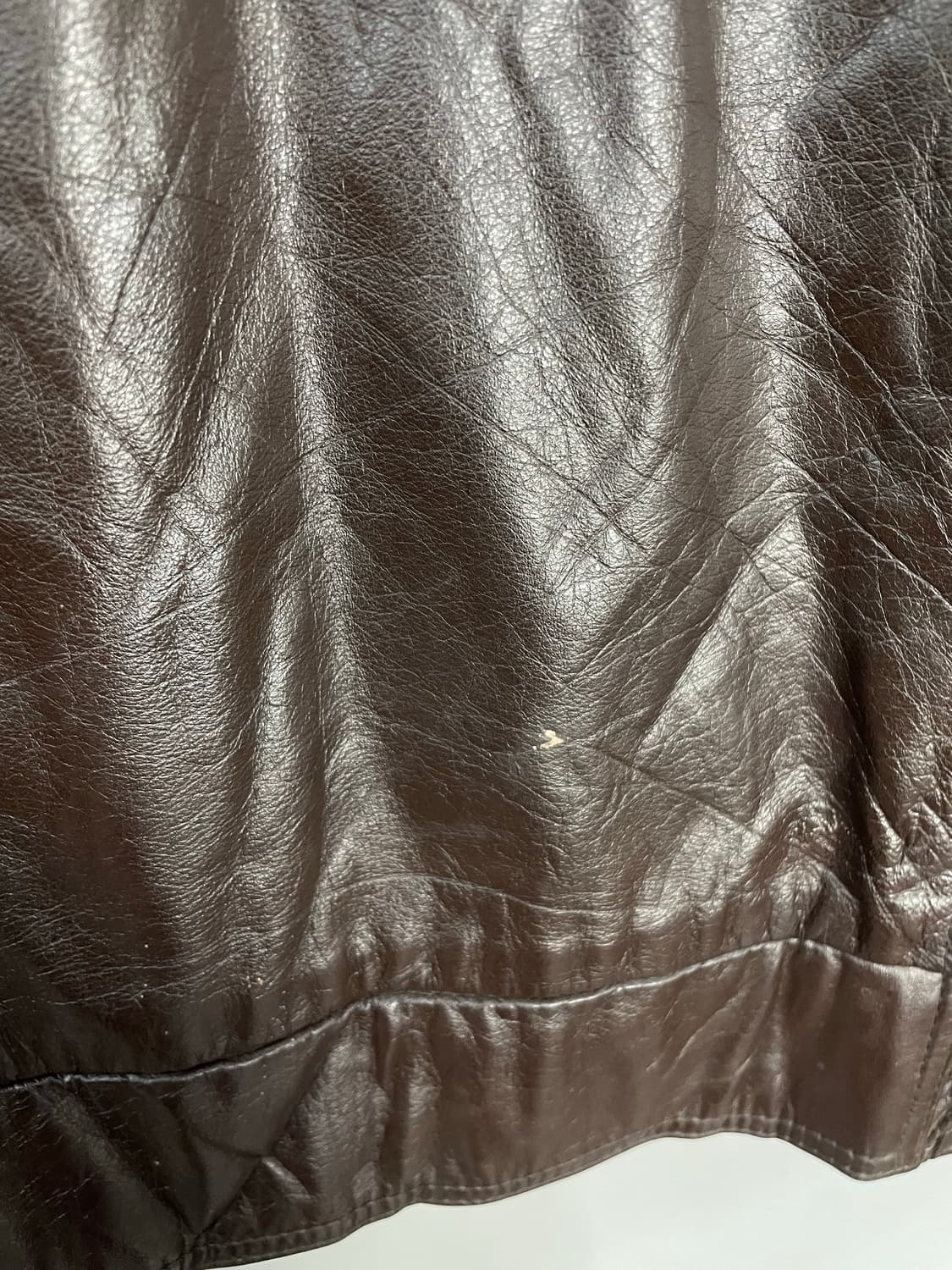 빈티지 카라 퍼 브라운 가죽 자켓 (털부착가능) H2052 상품이미지9