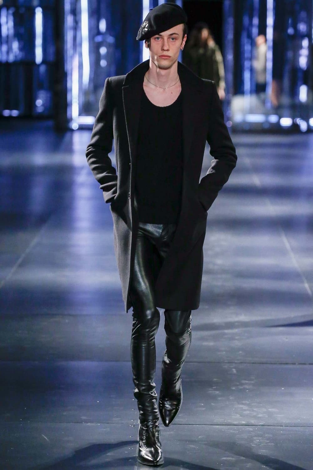 생로랑 15fw 레더카라 코트 hedi slimane 상품이미지2