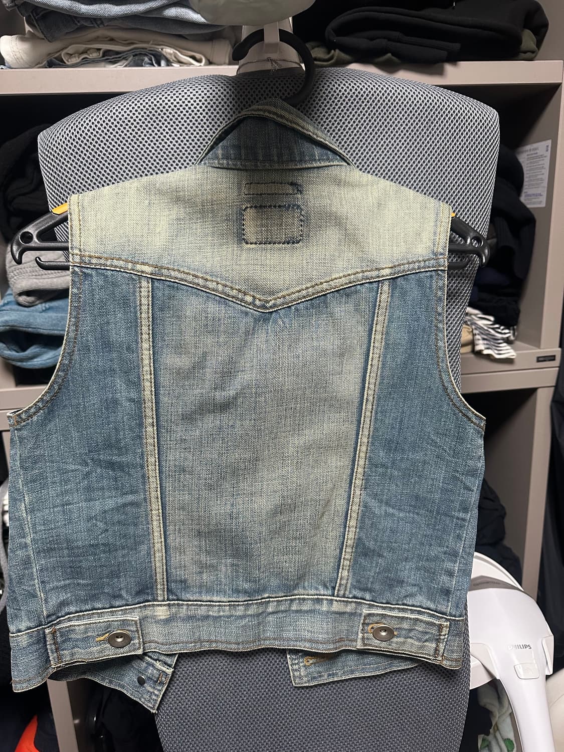 빈티지 청 숏 조끼 상품이미지2