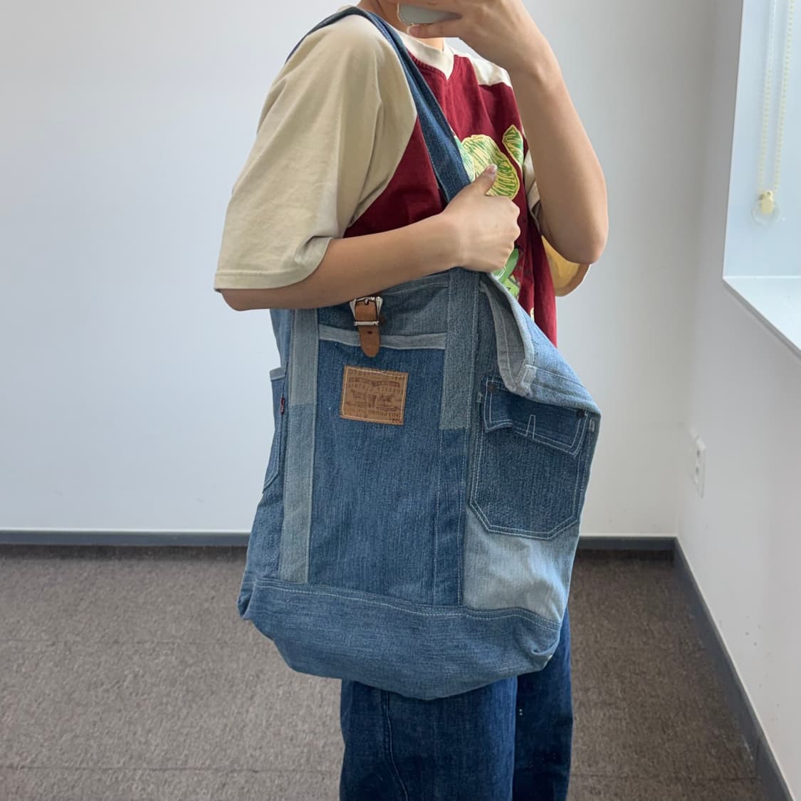 Levis 리바이스 데님 리워크 토트백 상품이미지1