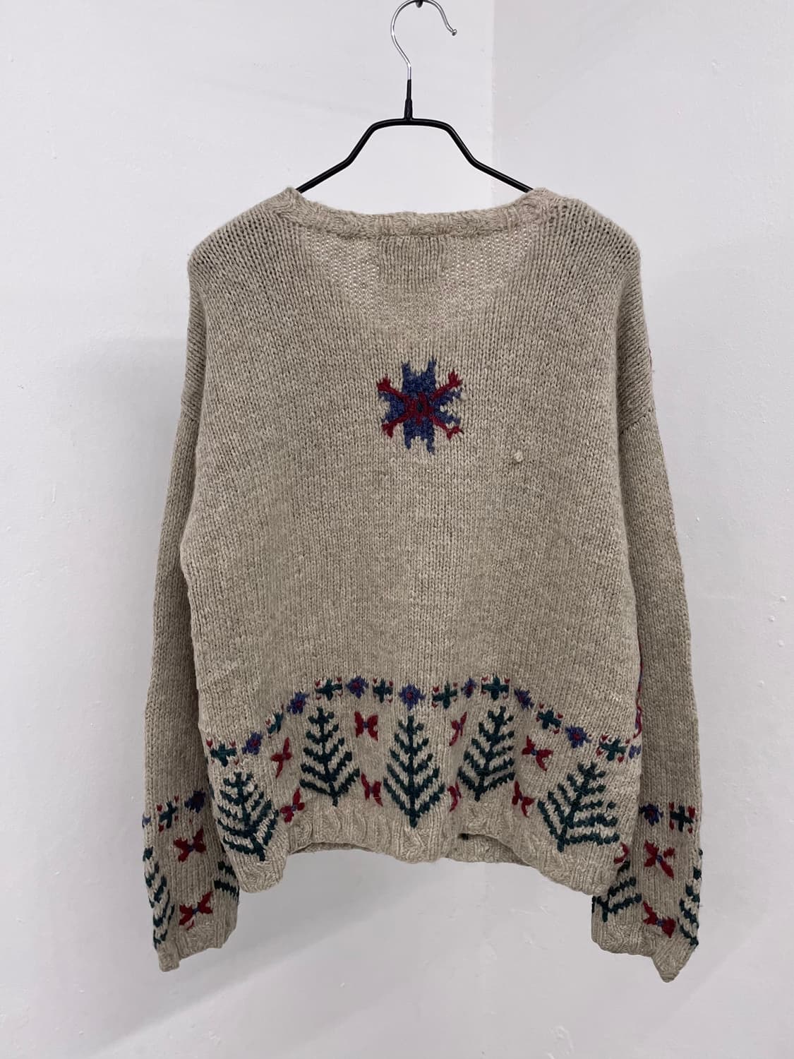 일러스트 자수 버튼 가디건 상품이미지8