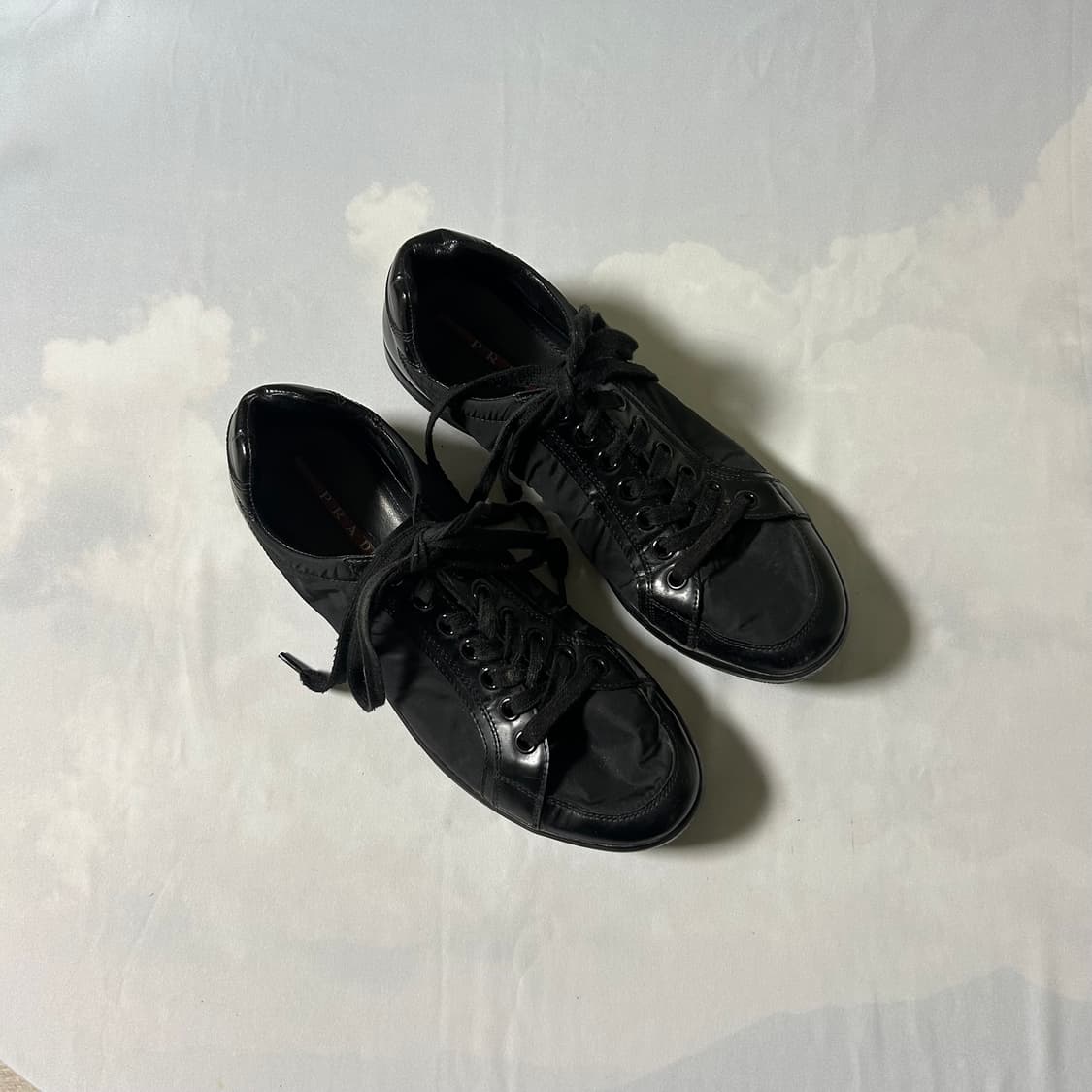 Prada sports leather flat sneakers 상품이미지2