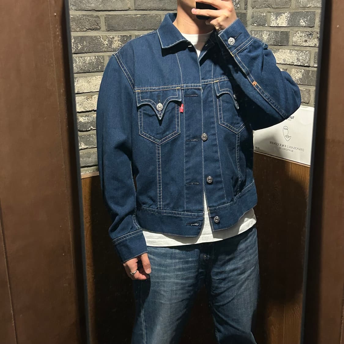 L) 리바이스 아이코닉 데님자켓 TYPE 1 진청 데님 청자켓 상품이미지8
