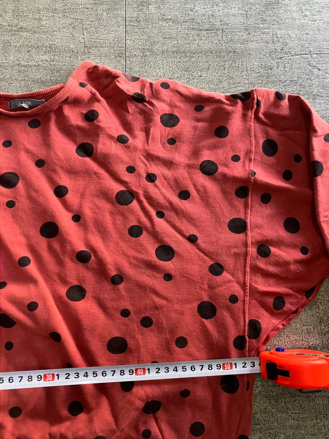 일본빈티지 Lasa 하구미모리걸 할메카지 도트땡땡이 스웻셔츠맨투맨 릿킴 상품이미지2