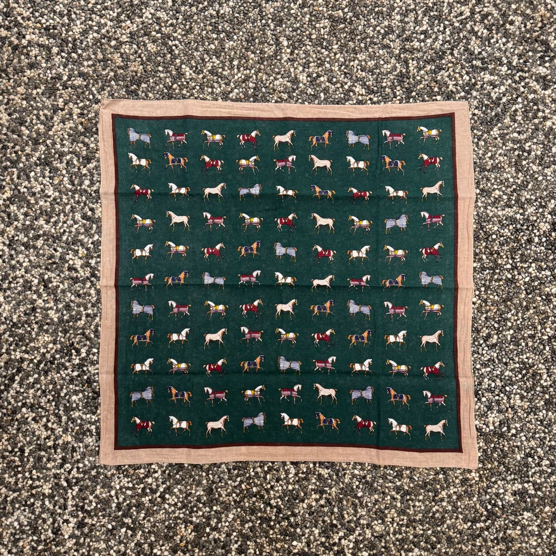 빈티지 말 패턴 반다나 (52x51cm)   상품이미지1