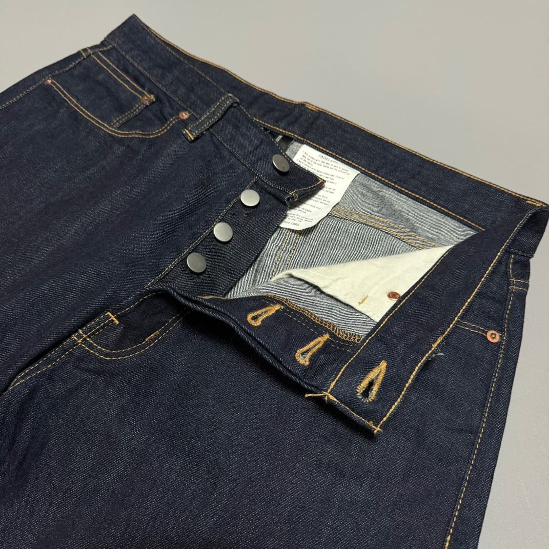 AMERICAN RAGCIE 인디고블루 페이드리스 루즈 스트레이트 데님 상품이미지3