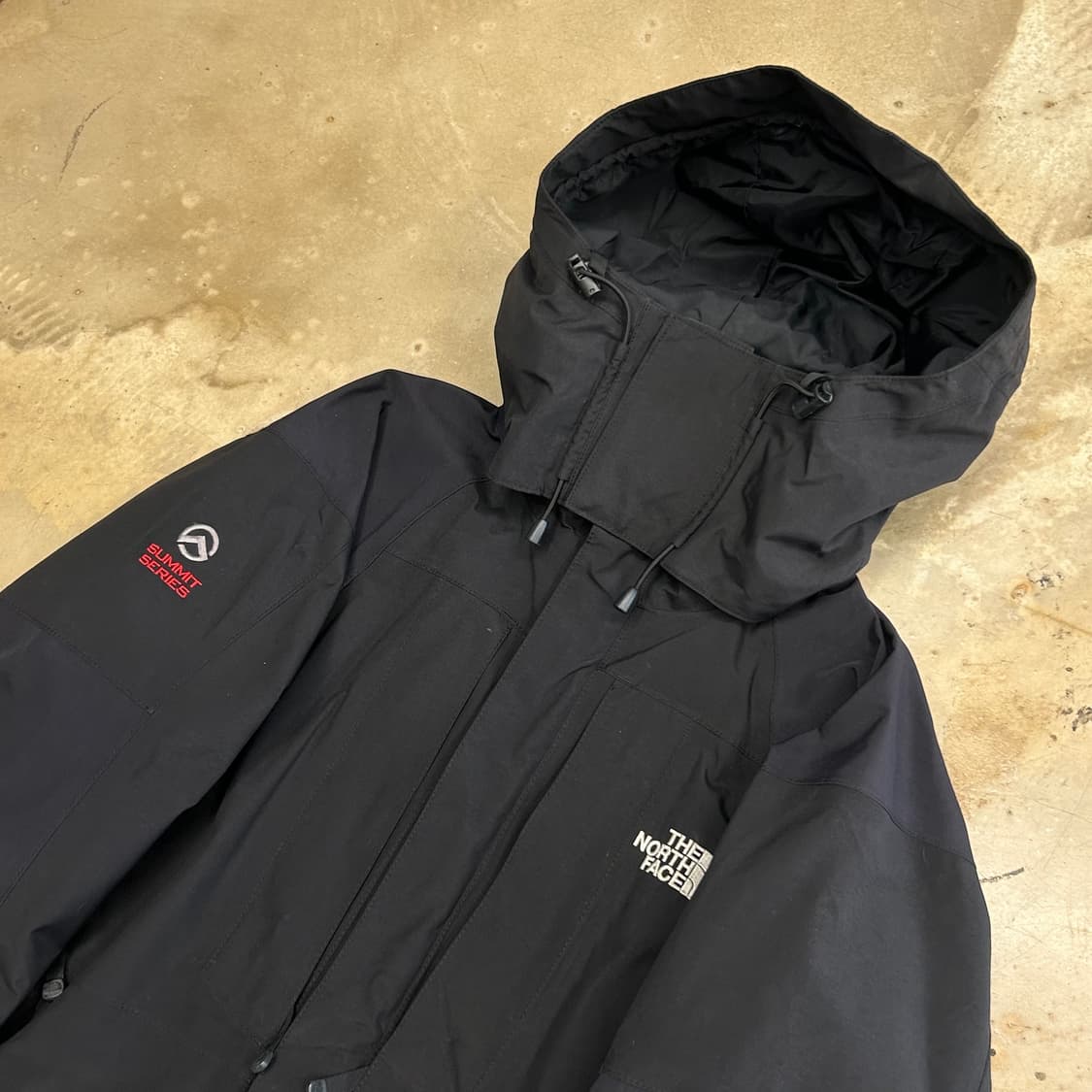 90 노스페이스 써밋 고어텍스 블랙 후드 바람막이 상품이미지1