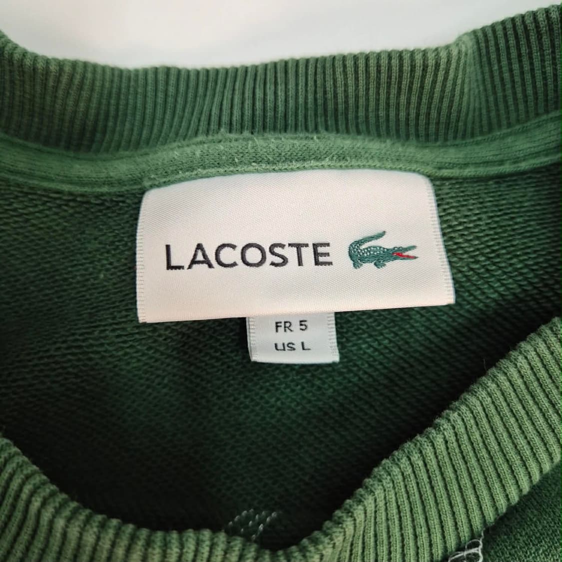 라코스테 신형 빅로고 딮그린 스웨트셔츠 맨투맨(L) 상품이미지4