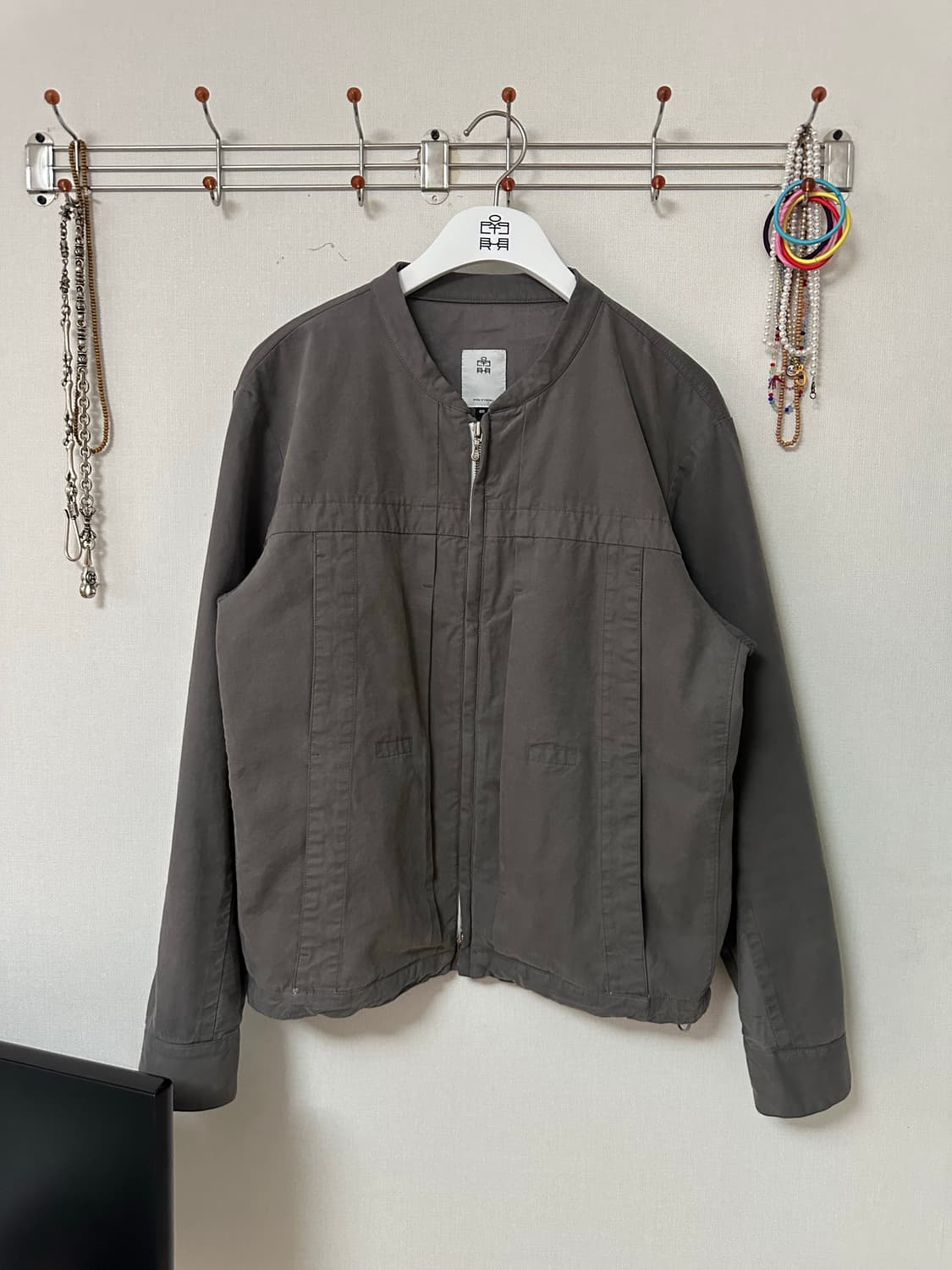 폴리테루 카페 레이서 자켓 그레이 상품이미지3