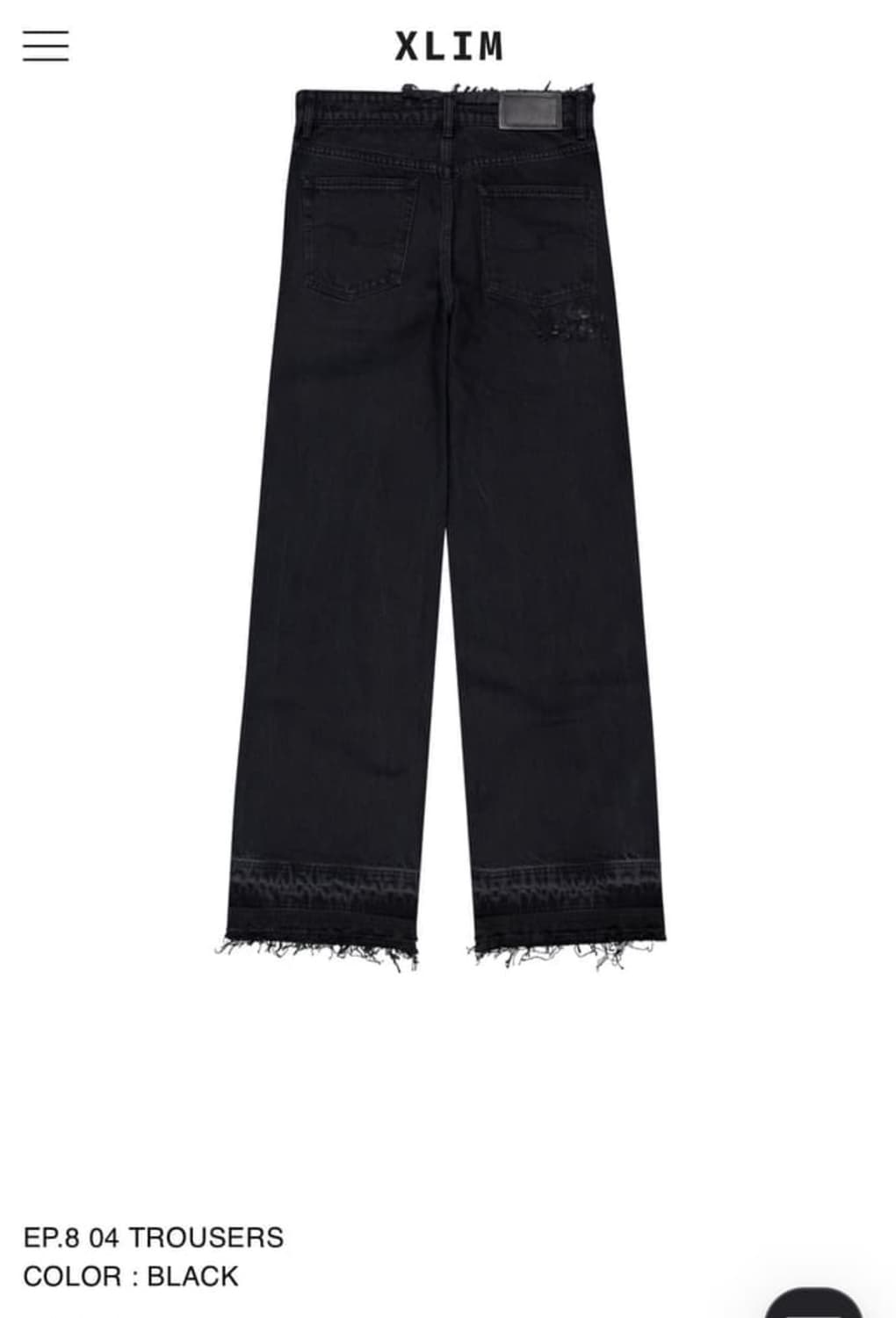 엑슬림 ep8 04 트라우저 블랙 M 상품이미지1