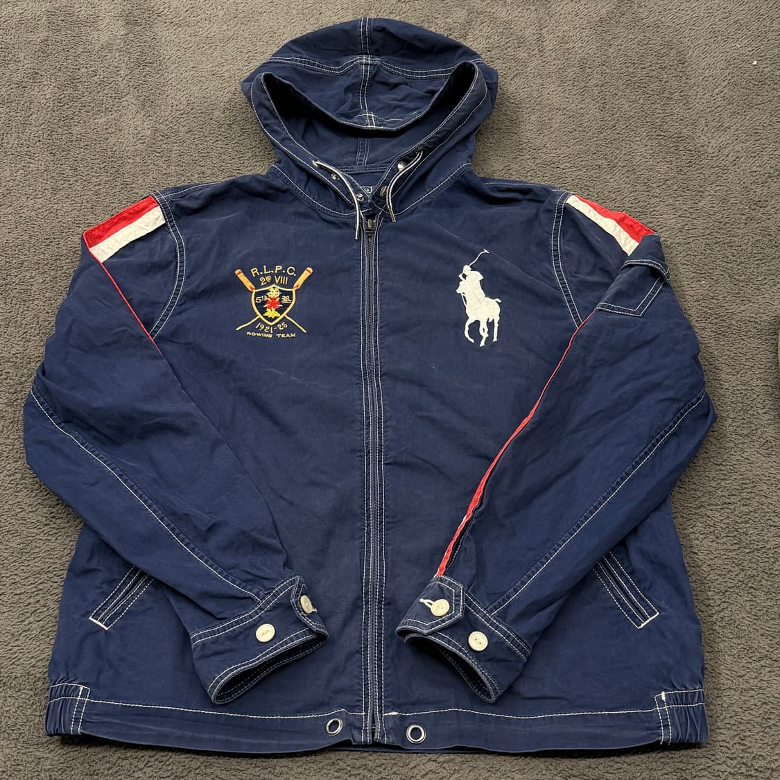 [정품/L] 00s 폴로 랄프로렌 빅포니 네이비 후드자켓 c1 상품이미지2