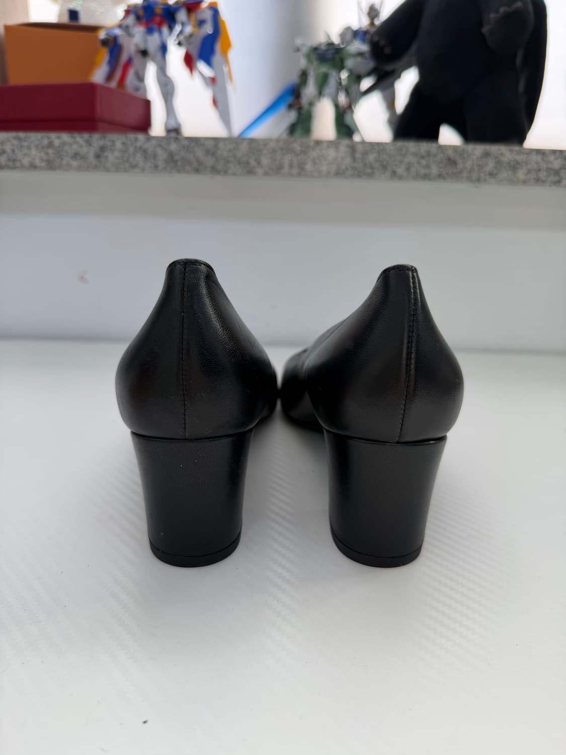 정품) 샤넬 블랙 발레리나 플랫 슈즈 구두 38.5 상품이미지5