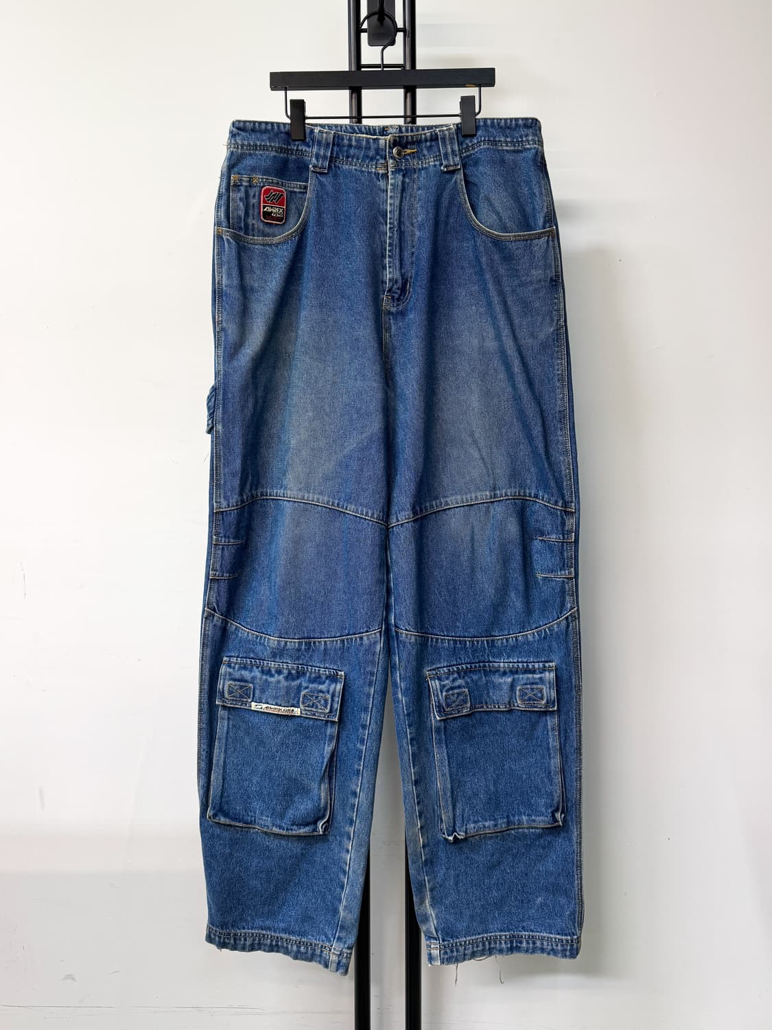 아비렉스 니 포켓 데님 카펜터 팬츠 상품이미지1