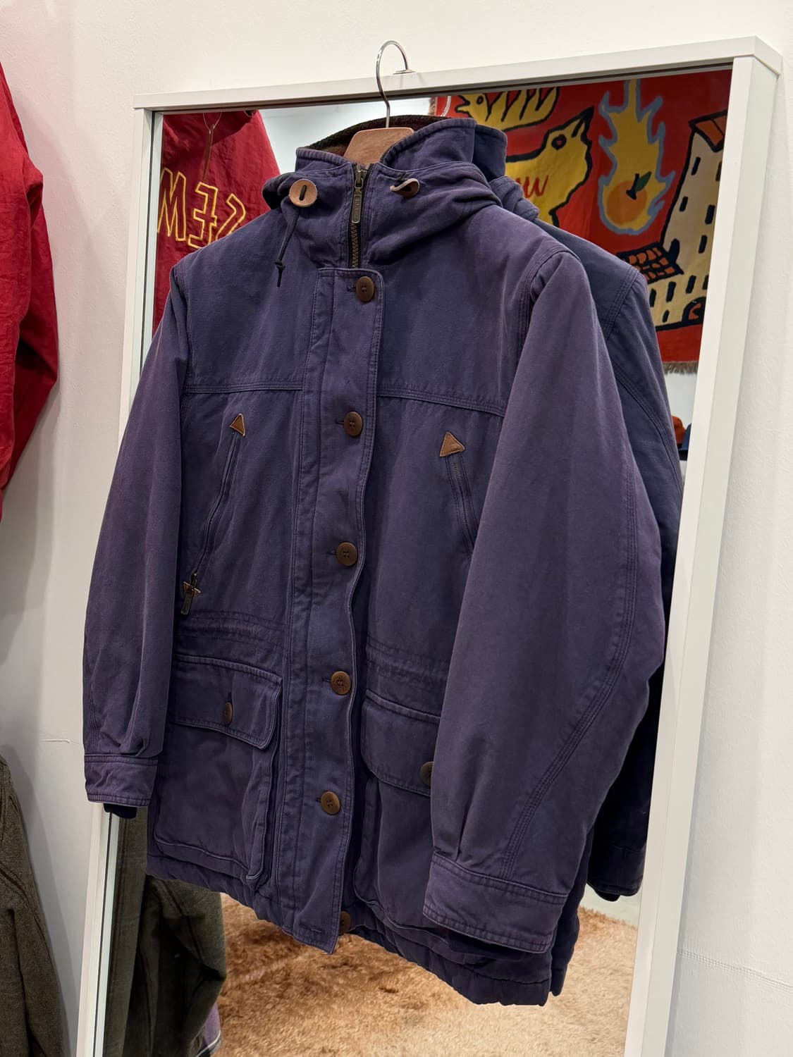 90-00s L.L.Bean 엘엘빈 코튼 캔버스 마운틴 헤비 후드 파카 상품이미지1