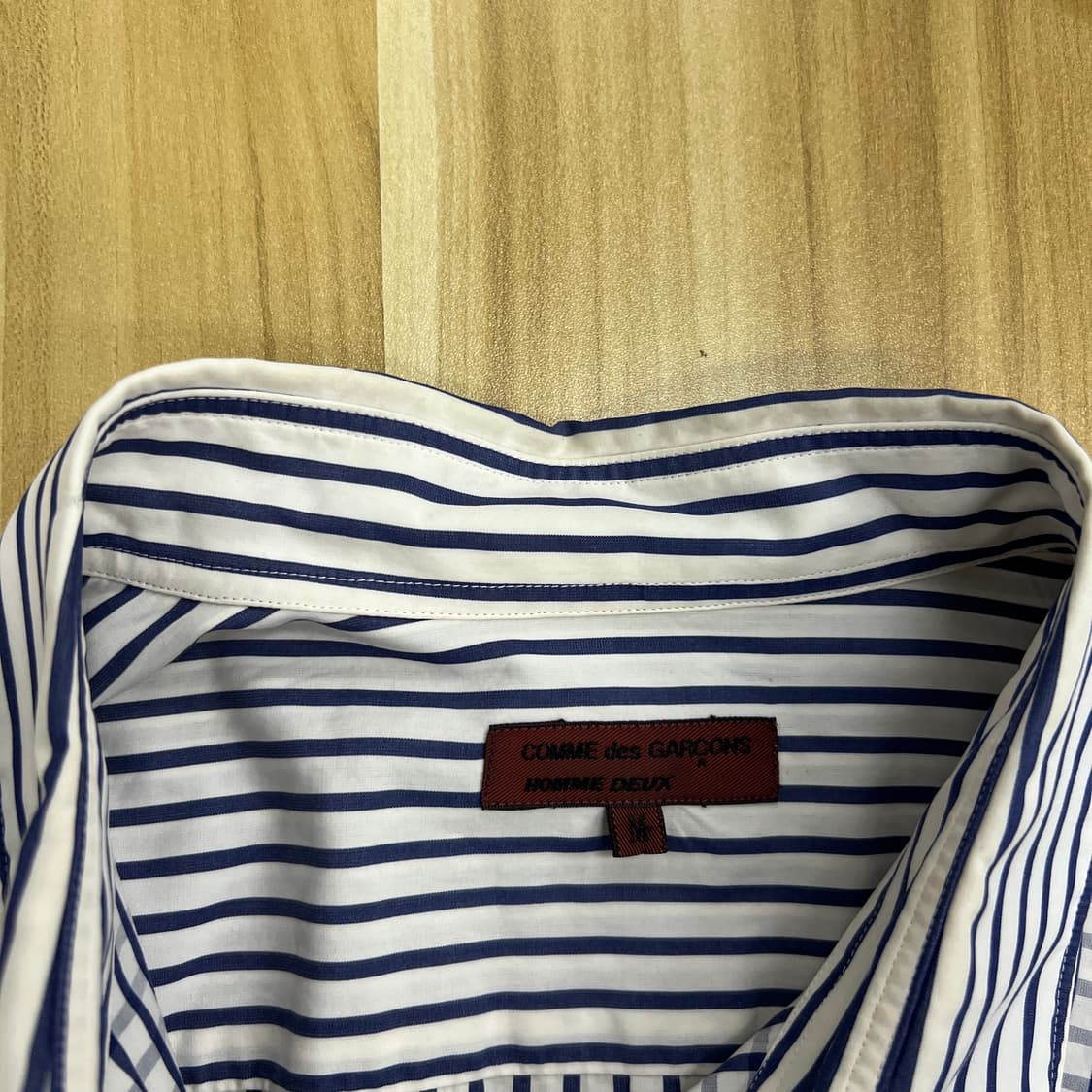 꼼데가르송 옴므 깅엄 체크 셔츠 M 상품이미지10