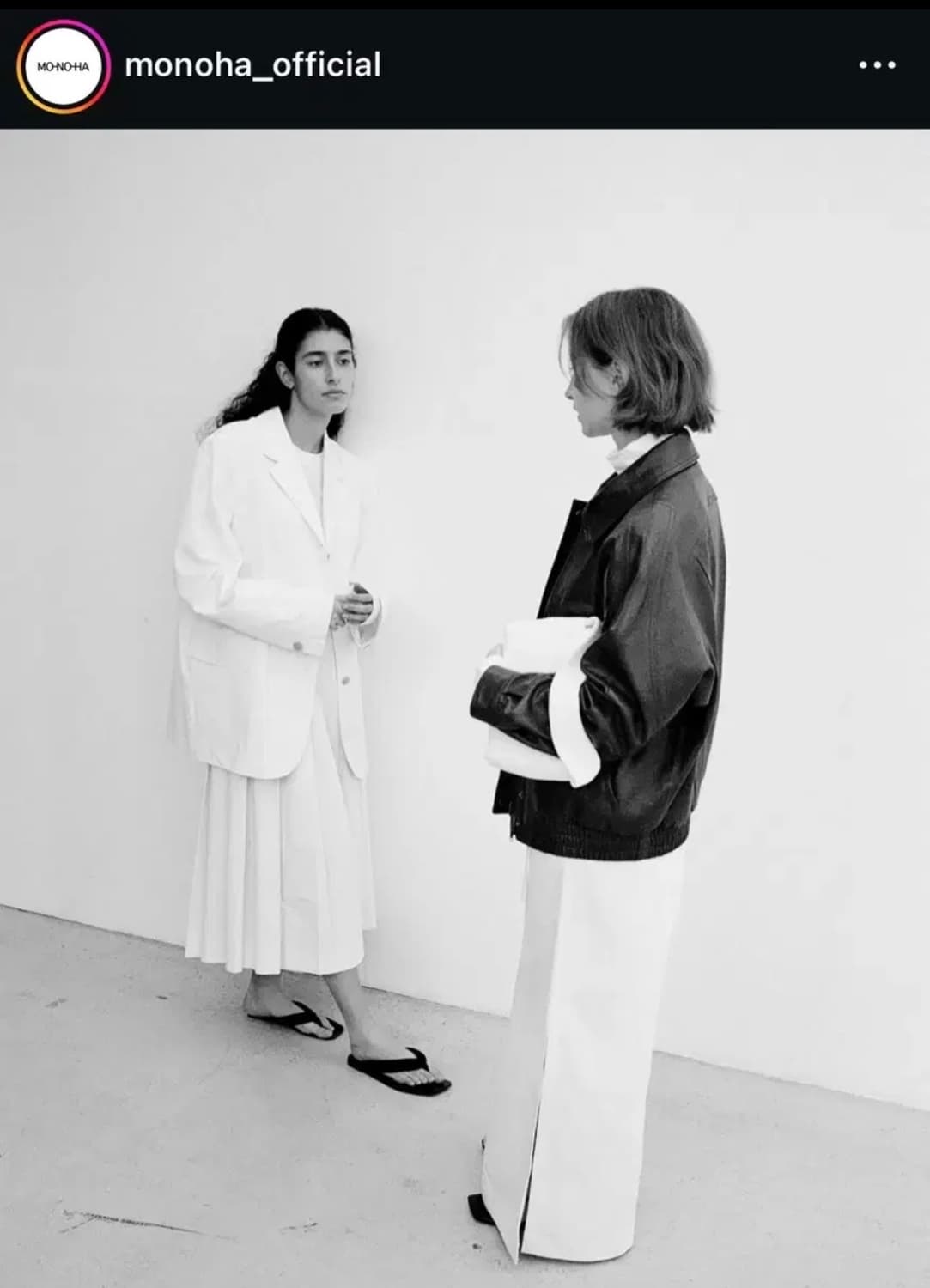 (새상품)모노하 monoha Cotton pleated skirt  상품이미지1