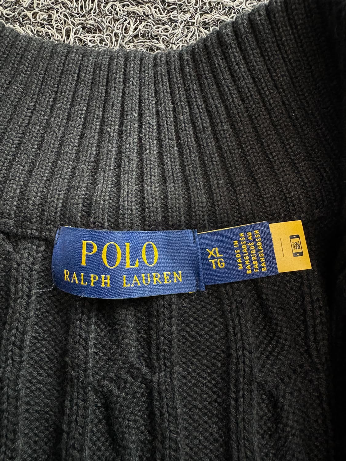 폴로 랄프로렌 포키로고 케이블 니트 하프집업 3642 상품이미지3