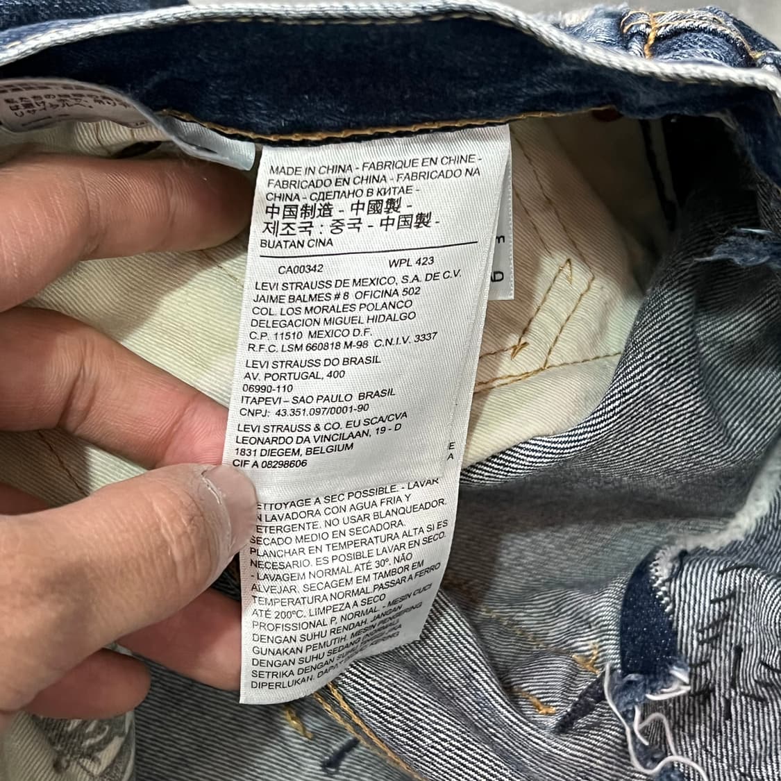  리바이스 502 리페어 데님팬츠 y16377 상품이미지7