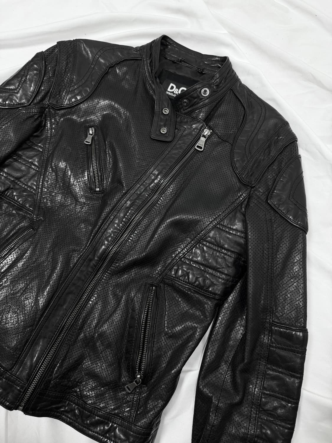 돌체앤가바나 퍼포레이션 레더 자켓 상품이미지6