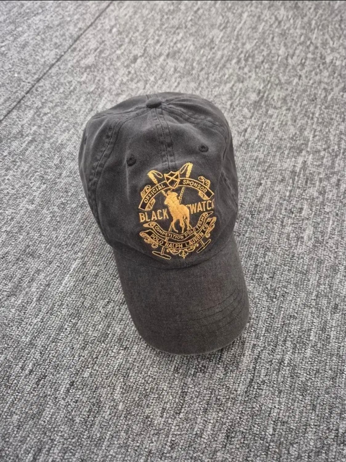 빈티지 폴로 블랙와치 볼캡 상품이미지1