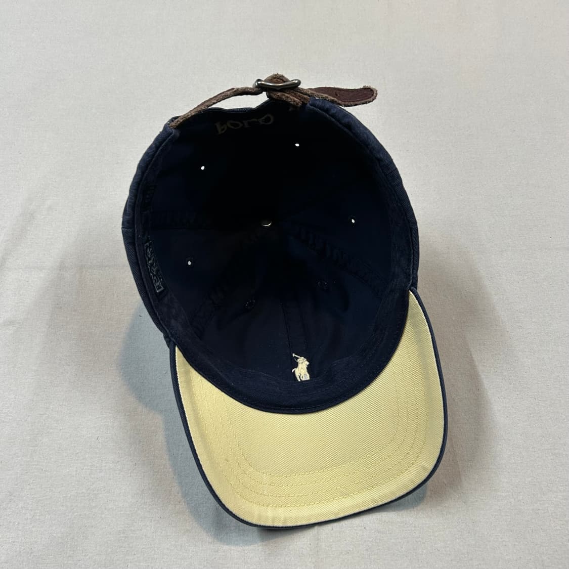 폴로 랄프로렌 네이비 볼캡 모자 가죽스트랩 정품 상품이미지6