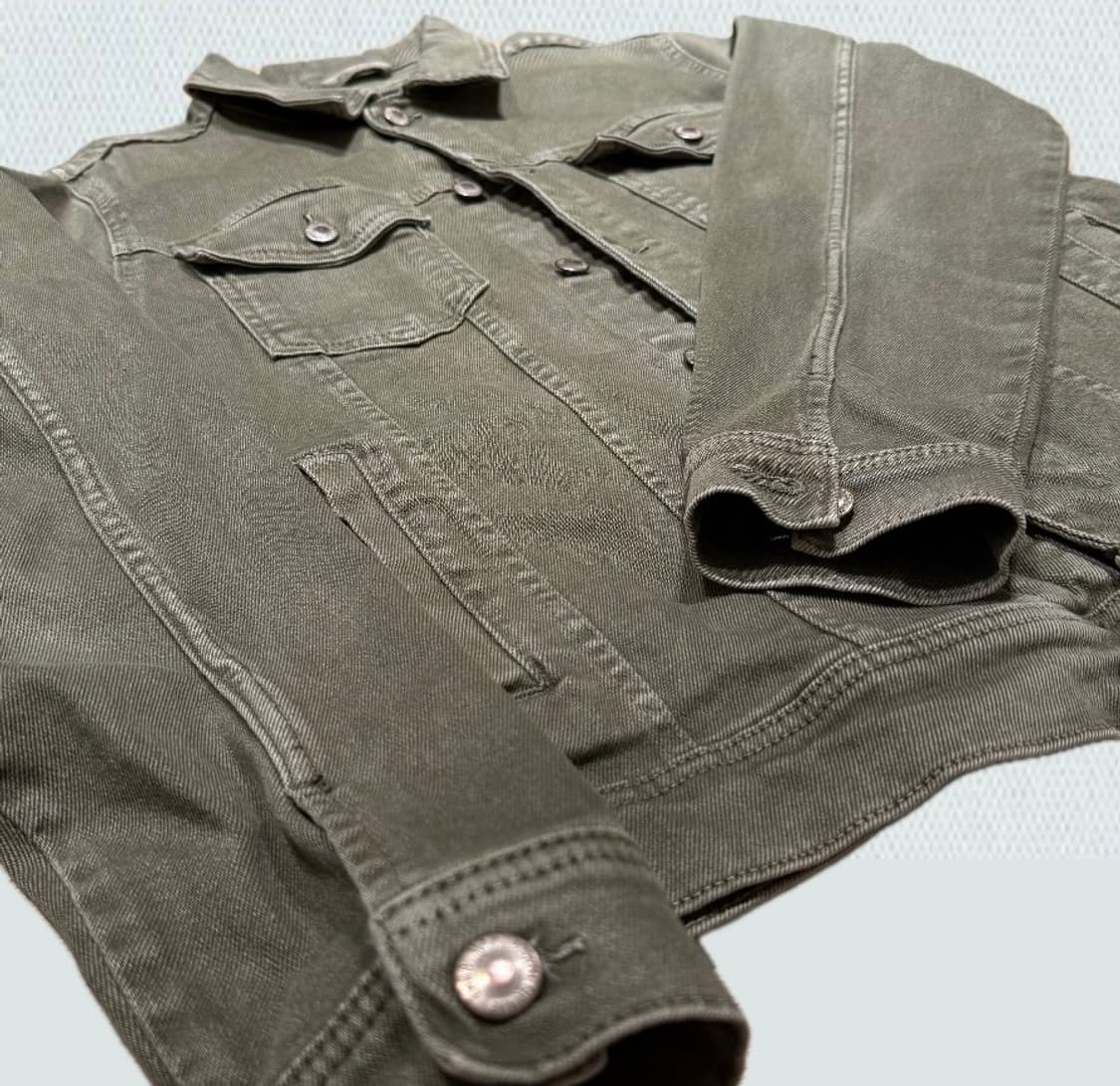 ZARA 카키 데님 자켓 상품이미지1