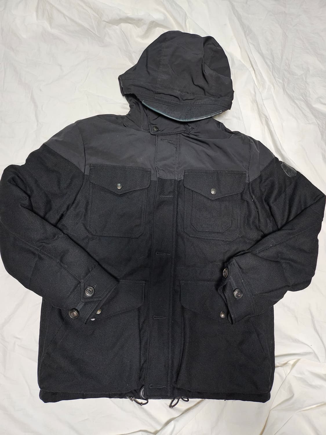 폴로랄프로렌 블랙 레더패치 헌팅 헤비다운 패딩 자켓 M 상품이미지1