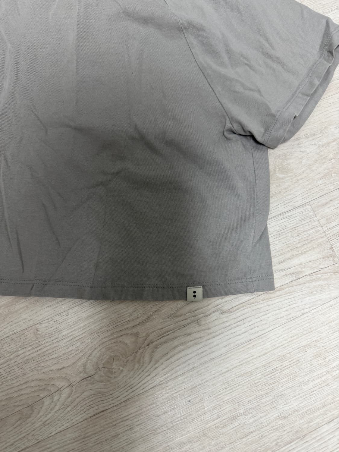 소함소함 요가복 크롭 쇼트탑 라이트그레이 상품이미지2