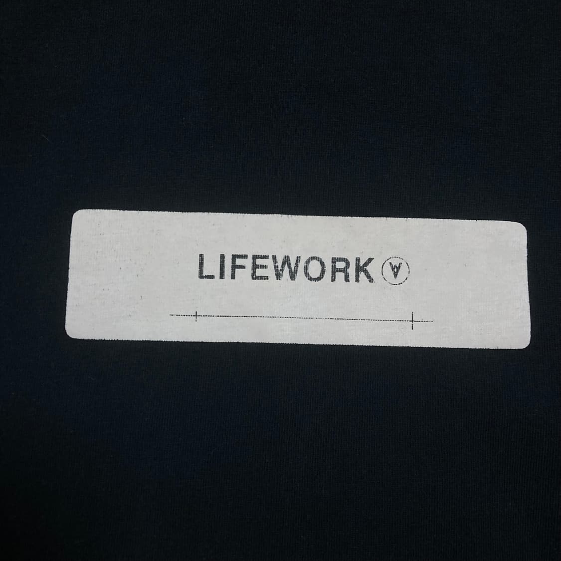 라이프워크 스펠아웃 빅로고 블랙 반팔티 상품이미지4