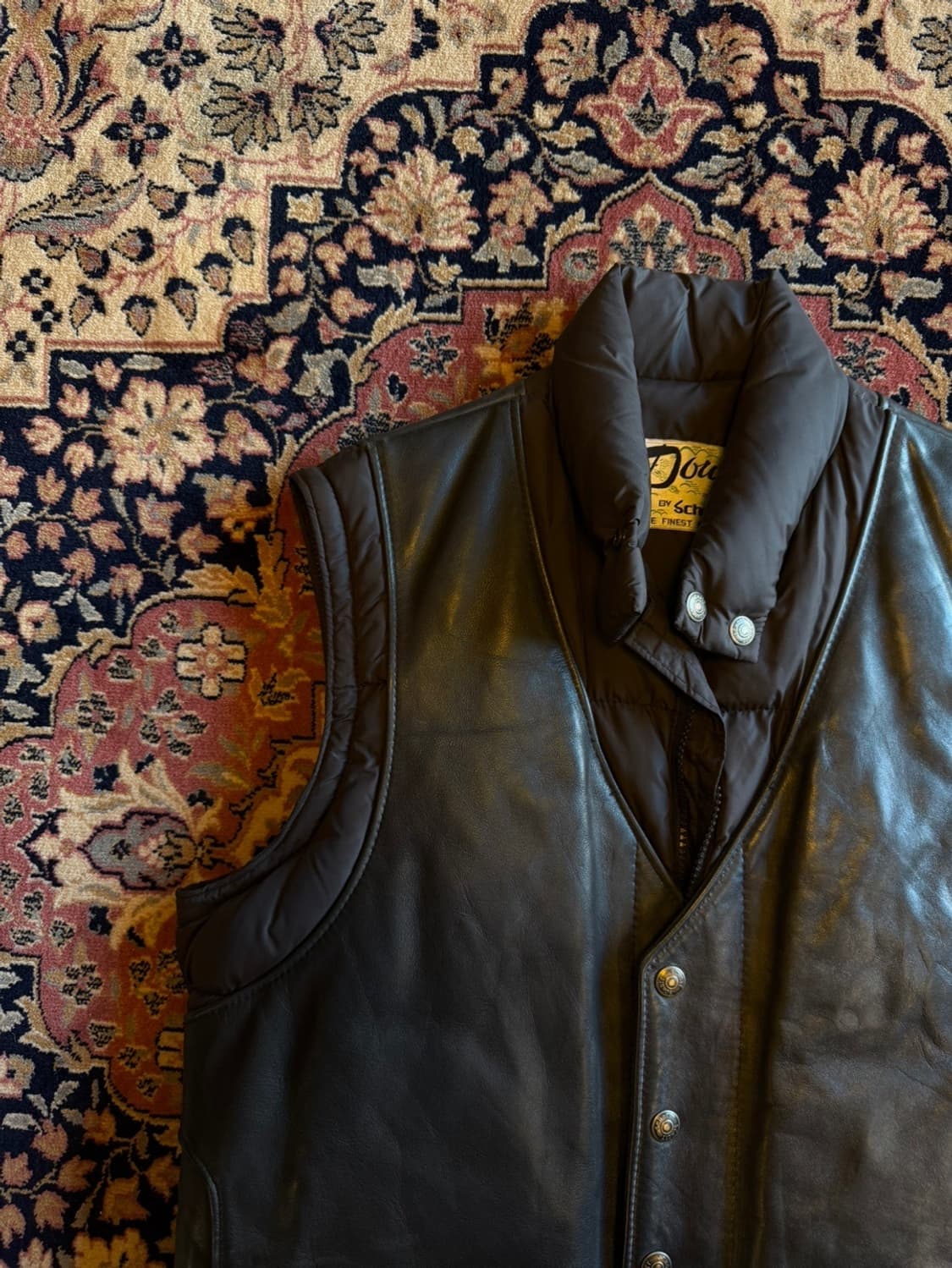 Down by SCHOTT 구스다운 카우하이드 베스트 100 상품이미지2