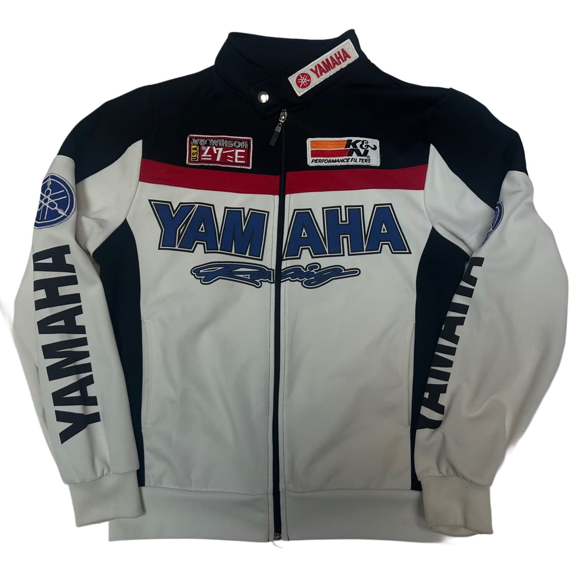 야마하 모터사이클 화이트레이싱집업 L 상품이미지1
