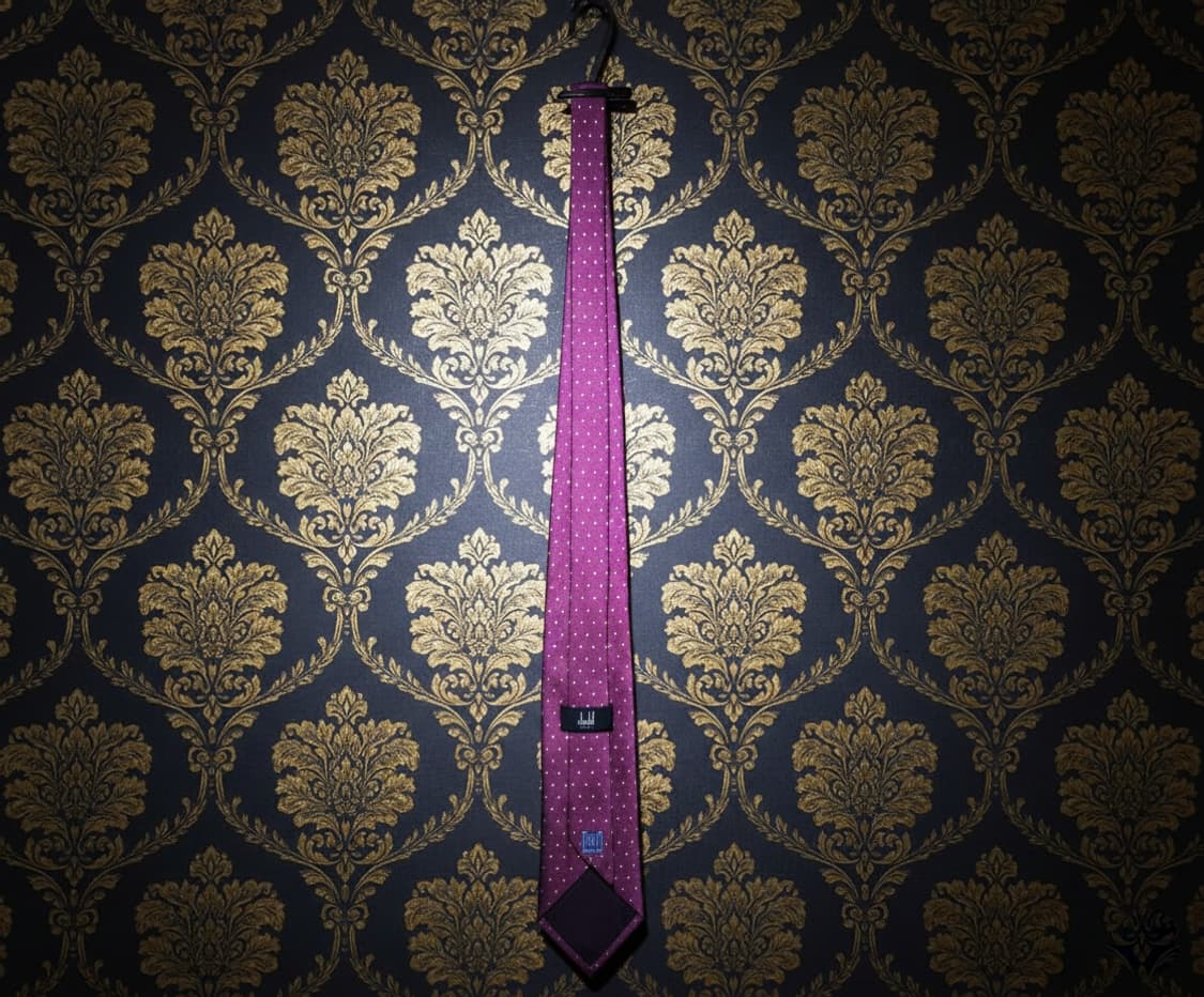 [새상품] 던힐(dunhill) 실크 100% 이탈리아 클래식 넥타이 상품이미지5