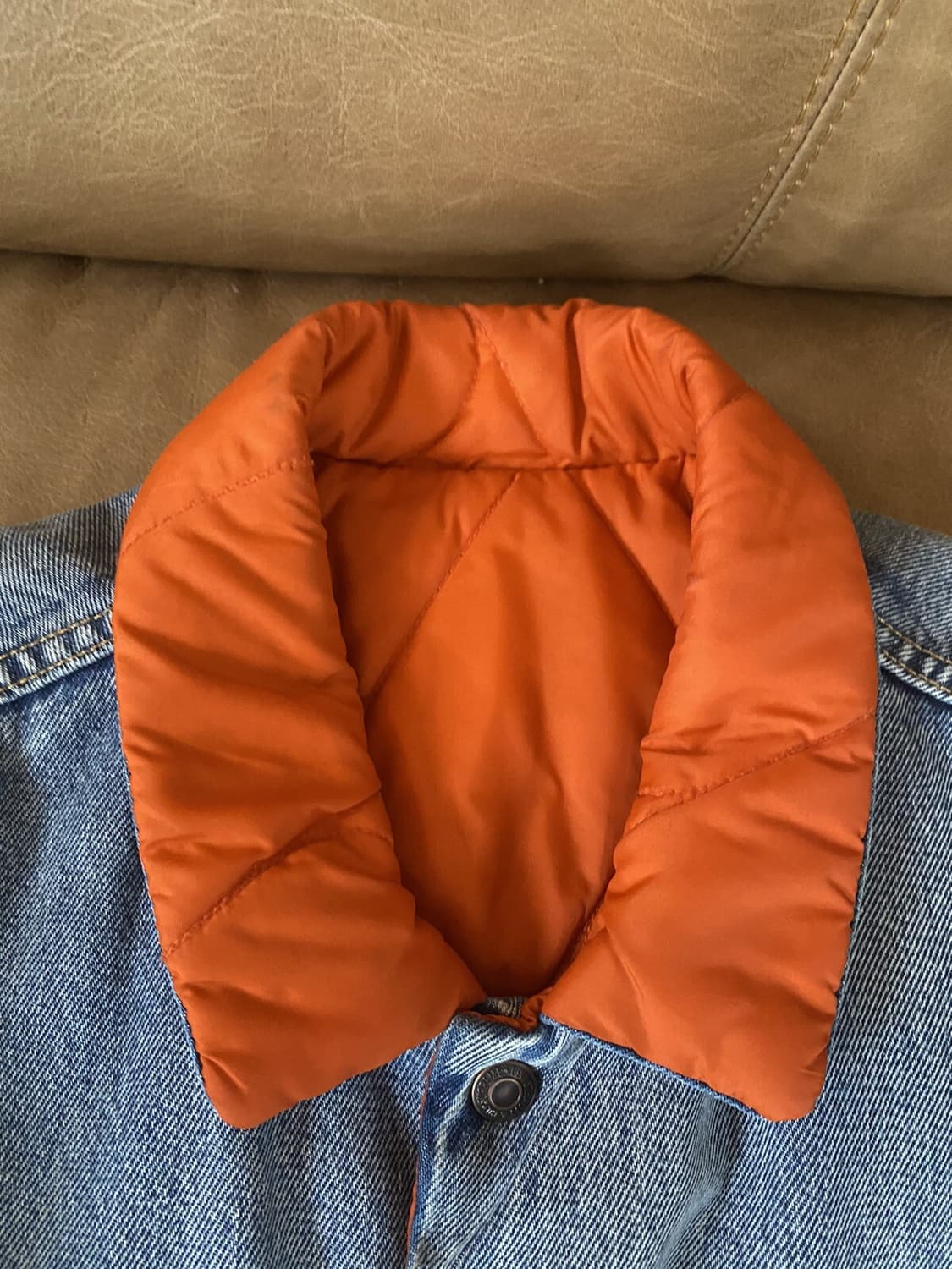 슈프림 x 리바이스 리버서블 퀼팅 데님 트러커 자켓 상품이미지3