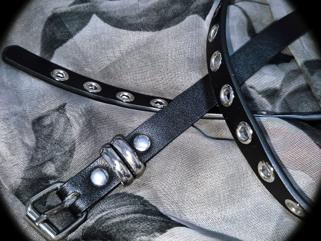 Vintage PUNK maxi Hole belt 상품이미지2
