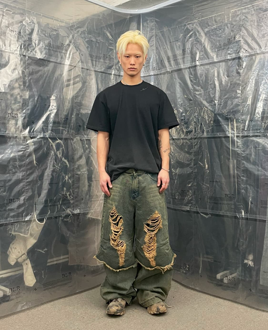 비엘알 빈티지 데미지 데님 상품이미지2