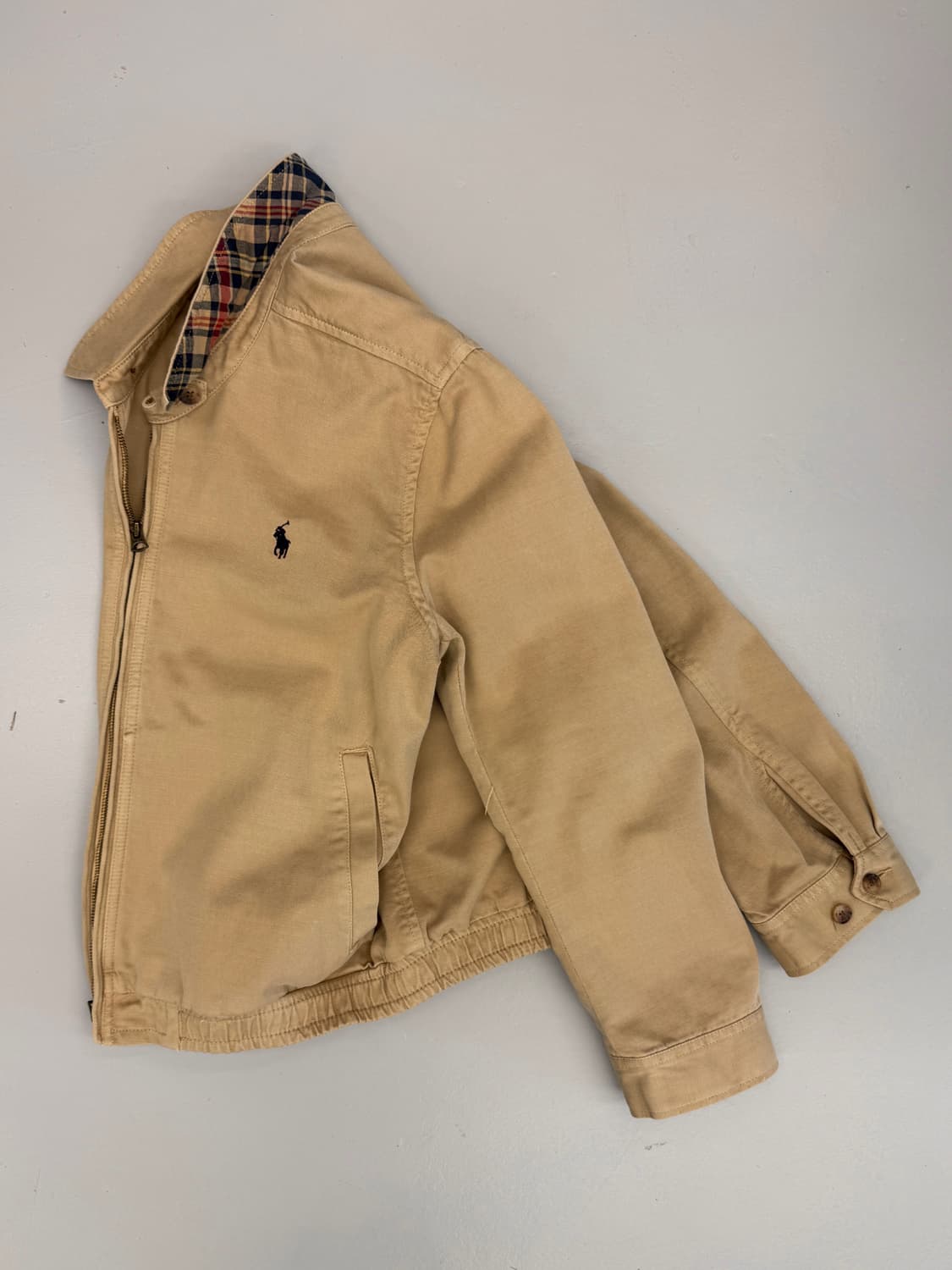 폴로 랄프로렌 루즈핏 신형 QR라벨 코튼 트윙 치노 블루종 자켓 상품이미지2