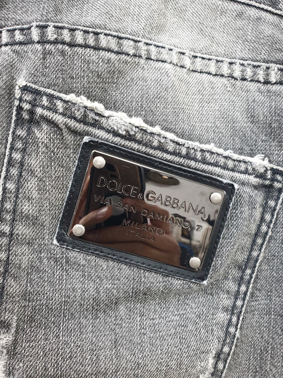 [48/정품] 돌체앤가바나 백플레이트 워싱진 상품이미지7