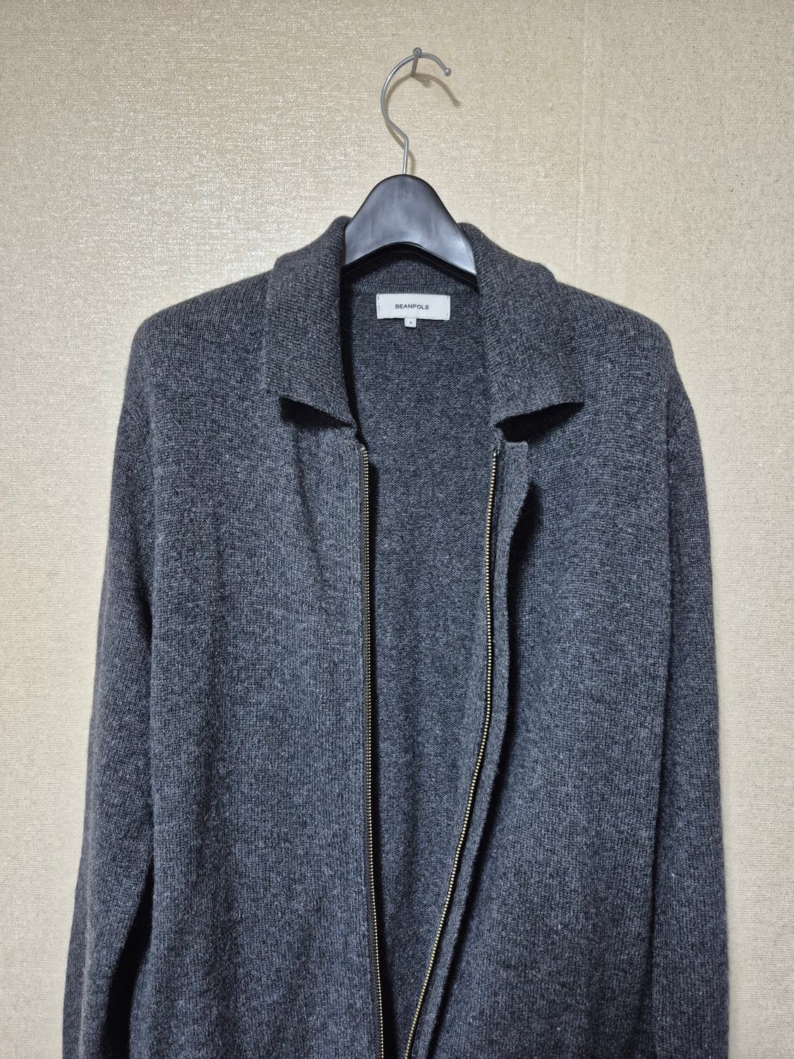 빈폴 카라넥 집업 가디건 애쉬 상품이미지2