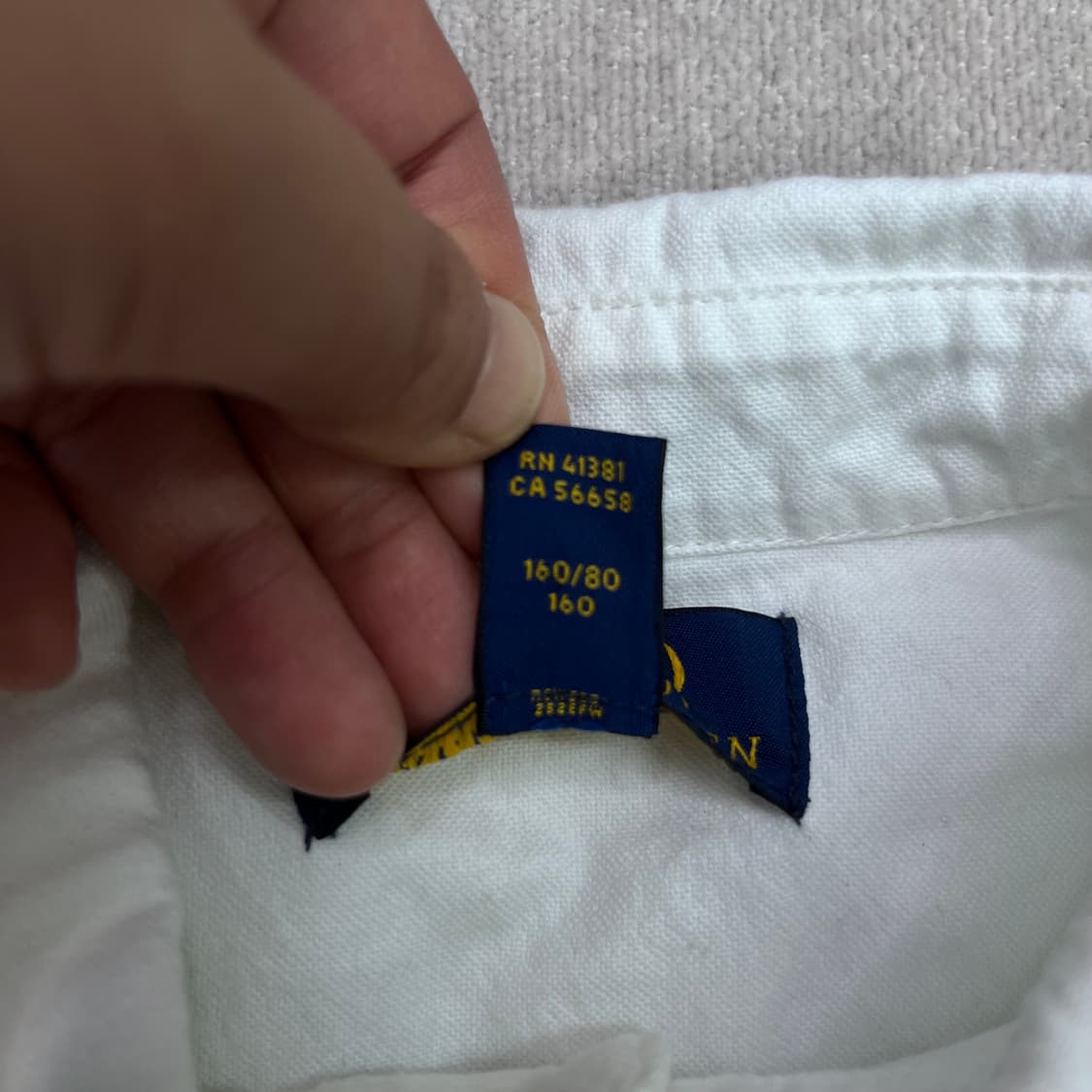 95 폴로 랄프로렌 코튼 화이트 셔츠 상품이미지4